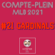 Saison 2022 - Saint Louis Cardinals - Compte Plein #21