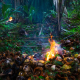Jungle Night Campfire 9 Hours